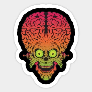 Mars Attacks! Alien Ack Ack Ack Sticker